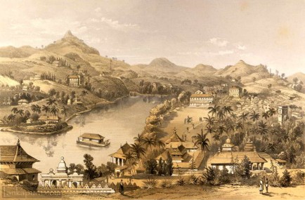 Town and lake of Kandy