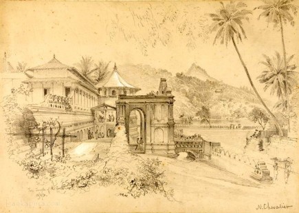 Temple of Buddha's Tooth, Kandy Ceylon