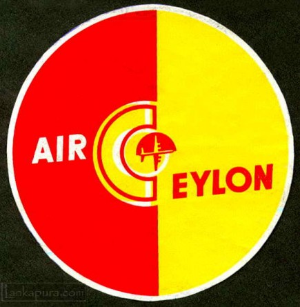 Air Ceylon baggage sticker 1950-60s