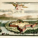 Antique print of Fort Baticalo
