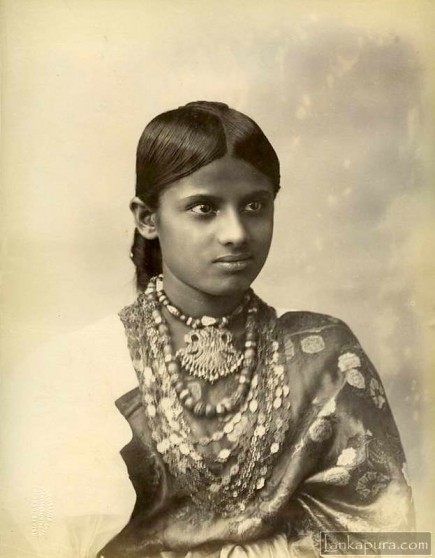 Young woman vintage portrait