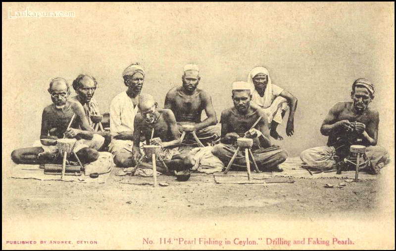 Pearl Drilling Fishing Ceylon 1909