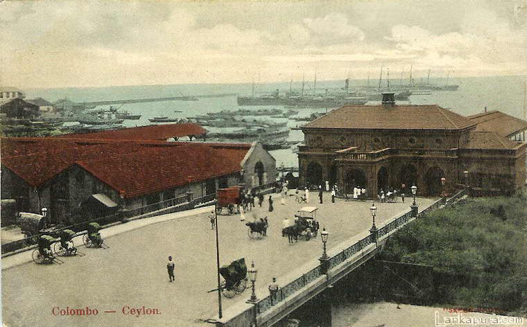 Colombo Harbor Ceylon 1908