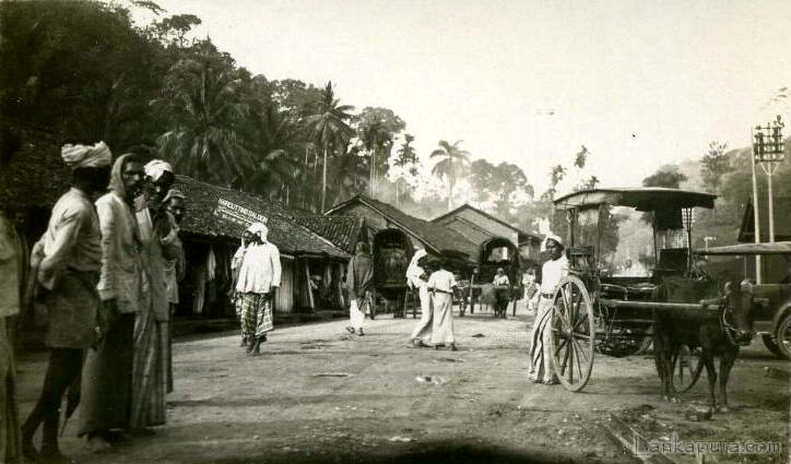 Native village way to kandy ceylon sri lanka
