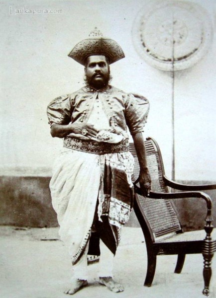 Ceylon Kandyen Chief late 1800s