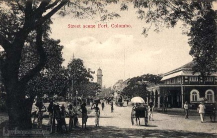 Queen street Colombo fort early 1900s