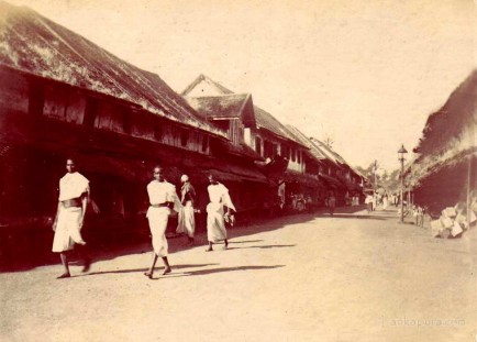 Colombo street view Ceylon 1890