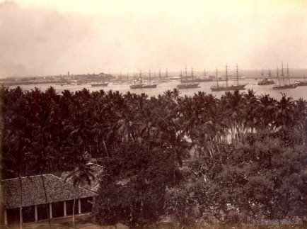 Colombo Harbour Ceylon 1880