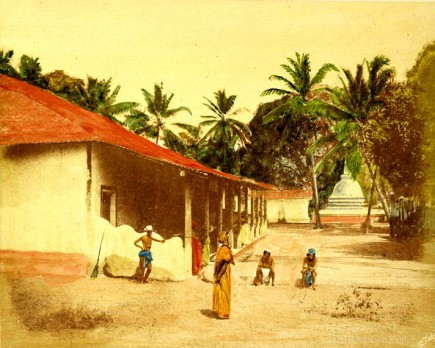 Dwelling of Buddhist priests, Ceylon