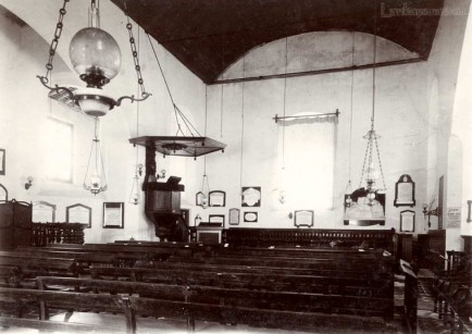 An interior of an old Dutch church in Galle, Ceylon