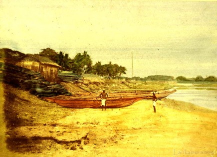 Sinhalese boats Ceylon