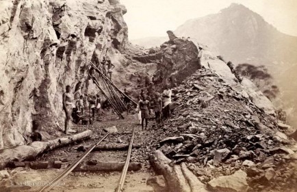 Undergoing constructions of Colombo - Kandy Railway Line 1860