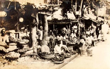 Vegetable Stalls at Borella Market Colombo Ceylon 1938