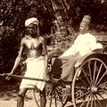 Rickshaw driver & his passenger