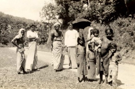 Natives on the road at Kandy, Ceylon 1937