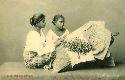 Lace Making, Ceylon