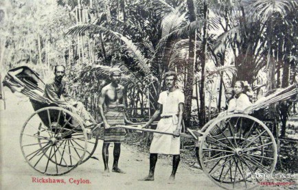 rickshaws in Ceylon