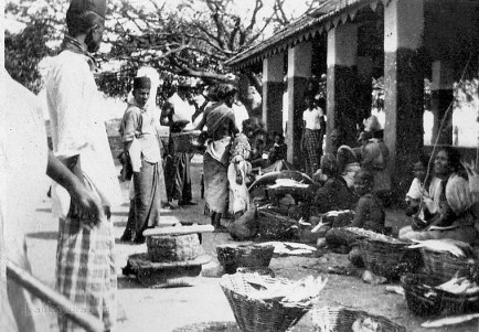 Typical market scene at Trincomalee