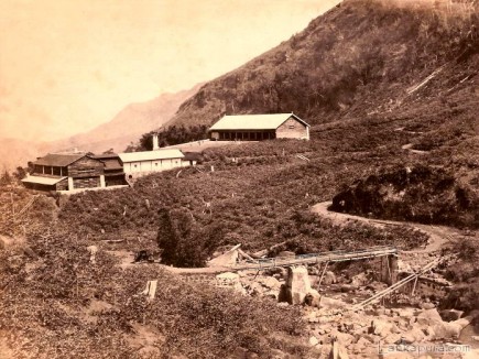 A tea plantation and the Factory in Ceylon 1860