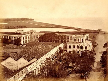 Echelon Barracks & Galle Face, Colombo, Ceylon 1883