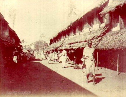 Native quarters in Colombo, Ceylon in Late 1800s