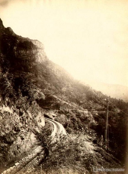Railway tracks to Kandy, Ceylon c1890s