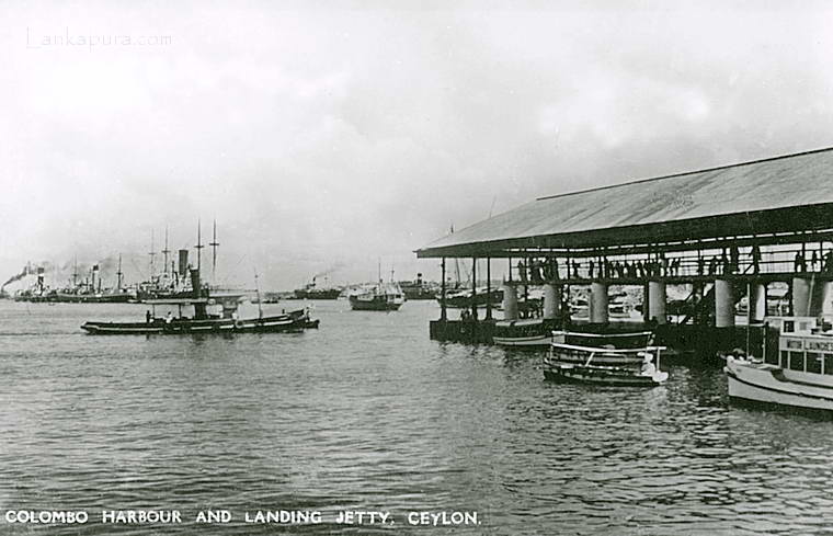 Colombo harbour and landing jetty