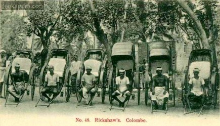Rickshaws or rickshas, Colombo