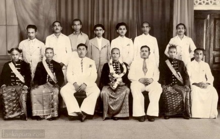 A Group of low country noblemen Ceylon