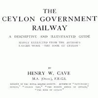 The Ceylon government railway